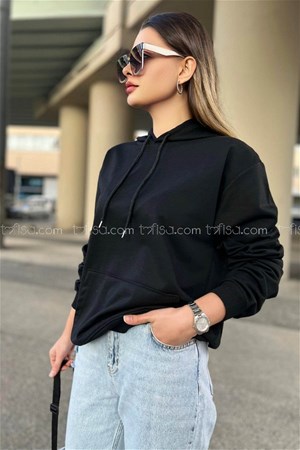 بلوزة كابيشون أسود (خدمة الدفع عند الباب - القياسات المتوفرة s,m,l,xl)